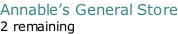 Annable’s General Store 2 remaining